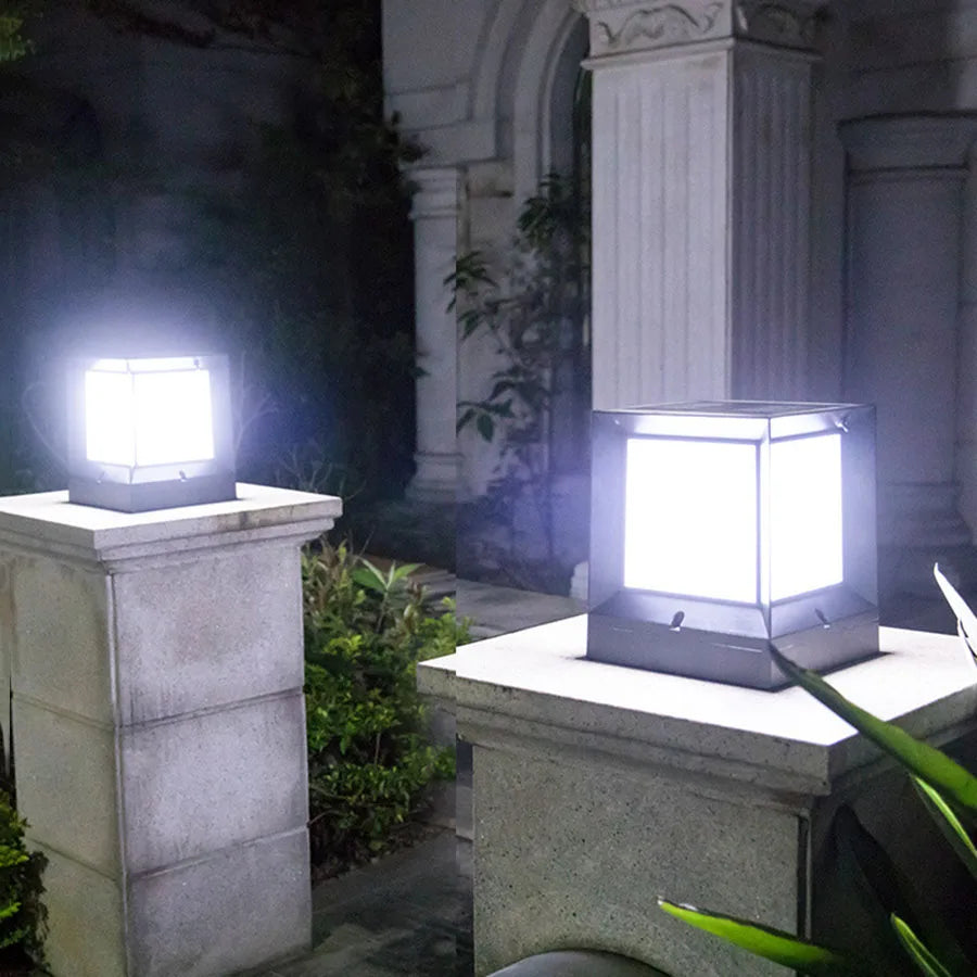 KubusLux | Außen-LED-Lampe | Kubedesign | Aluminium | Moderne Beleuchtung für Garten, Terrasse und Einfahrt | Verschiedene Größen | Wetterfest