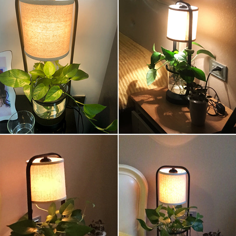 Lampa Luminoir | Design inspirowany stylem art déco | Czerwony szklany klosz | Czarna metalowa podstawa | Wysokość 19" | Gniazdo E26/E27 | Możliwość