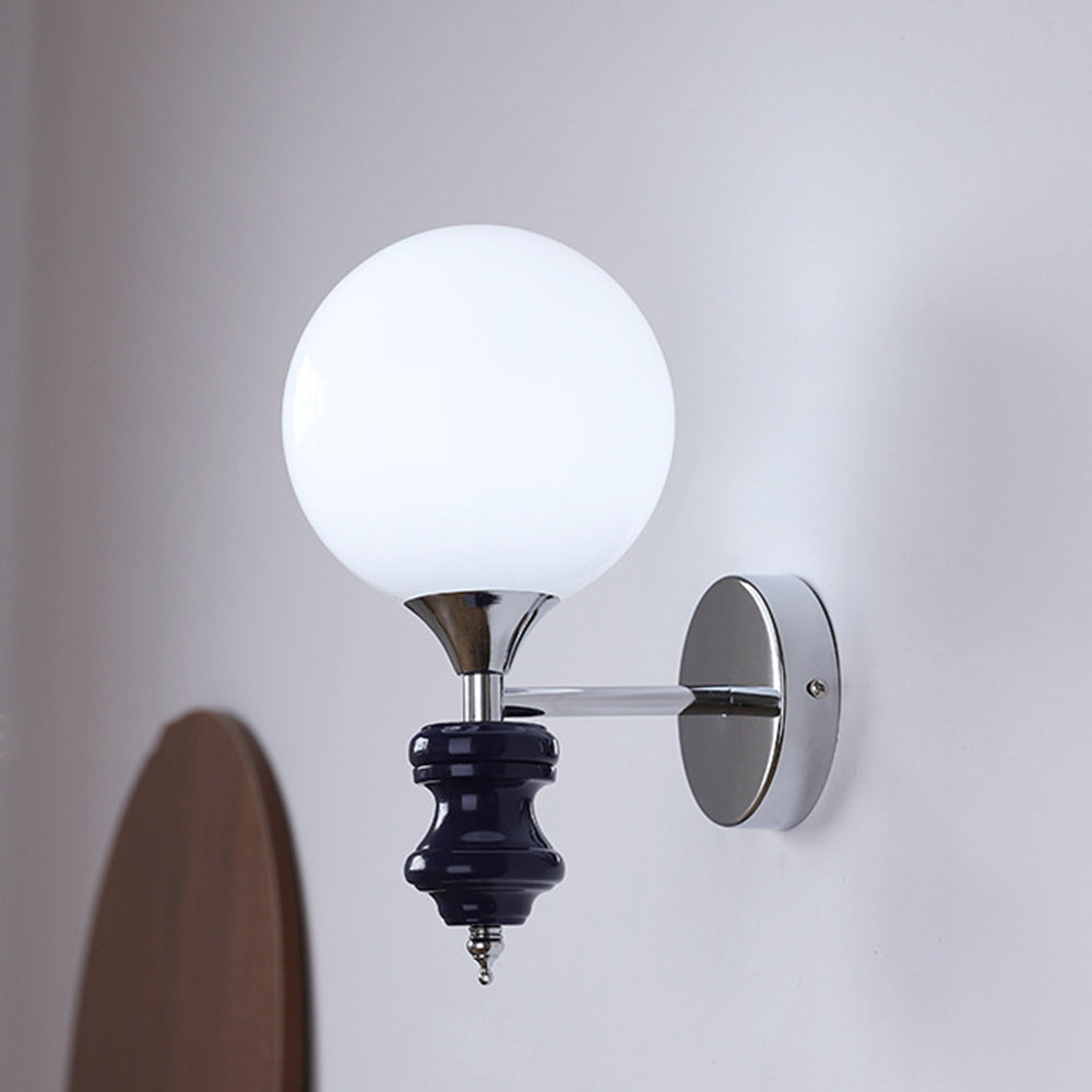 Unik lampe murale vintage française | Laiton & verre | Or | E27 | Design inspiré du Moyen Âge | Pour salle à manger, salon & chambre | 26cm de