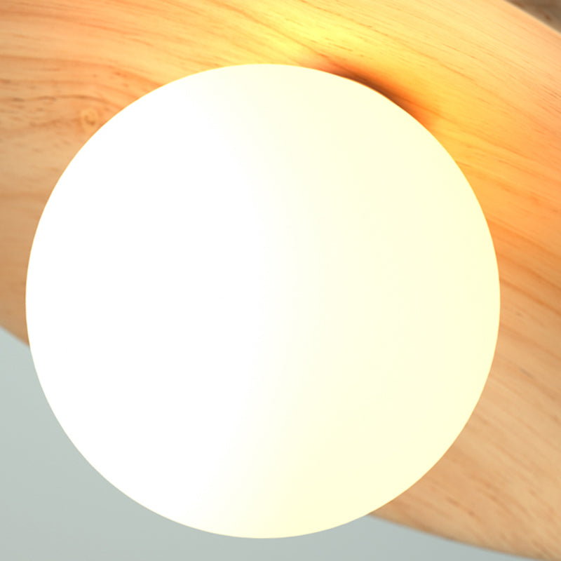 Lampe de plafond semi-encastrée moderne | Design 1 lumière | Finition bois | Compatible LED | Facile à monter | Largeur 10 cm | Douille G9 | Matériau