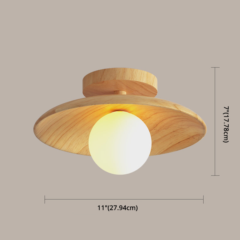 Lampe de plafond semi-encastrée moderne | Design 1 lumière | Finition bois | Compatible LED | Facile à monter | Largeur 10 cm | Douille G9 | Matériau