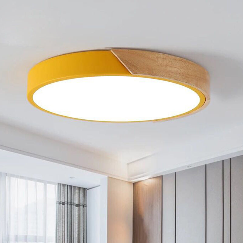 Lampe de plafond LED ronde | Design moderne | Acrylique & métal | Installation encastrée | Différentes couleurs | Éclairage économe en énergie