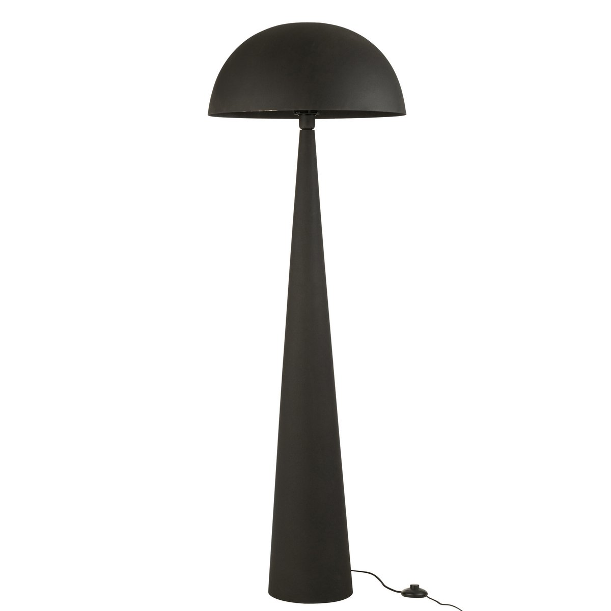 Schwammförmige Stehlampe | Metall | Schwarz | H 148 cm | Elegant und Modern