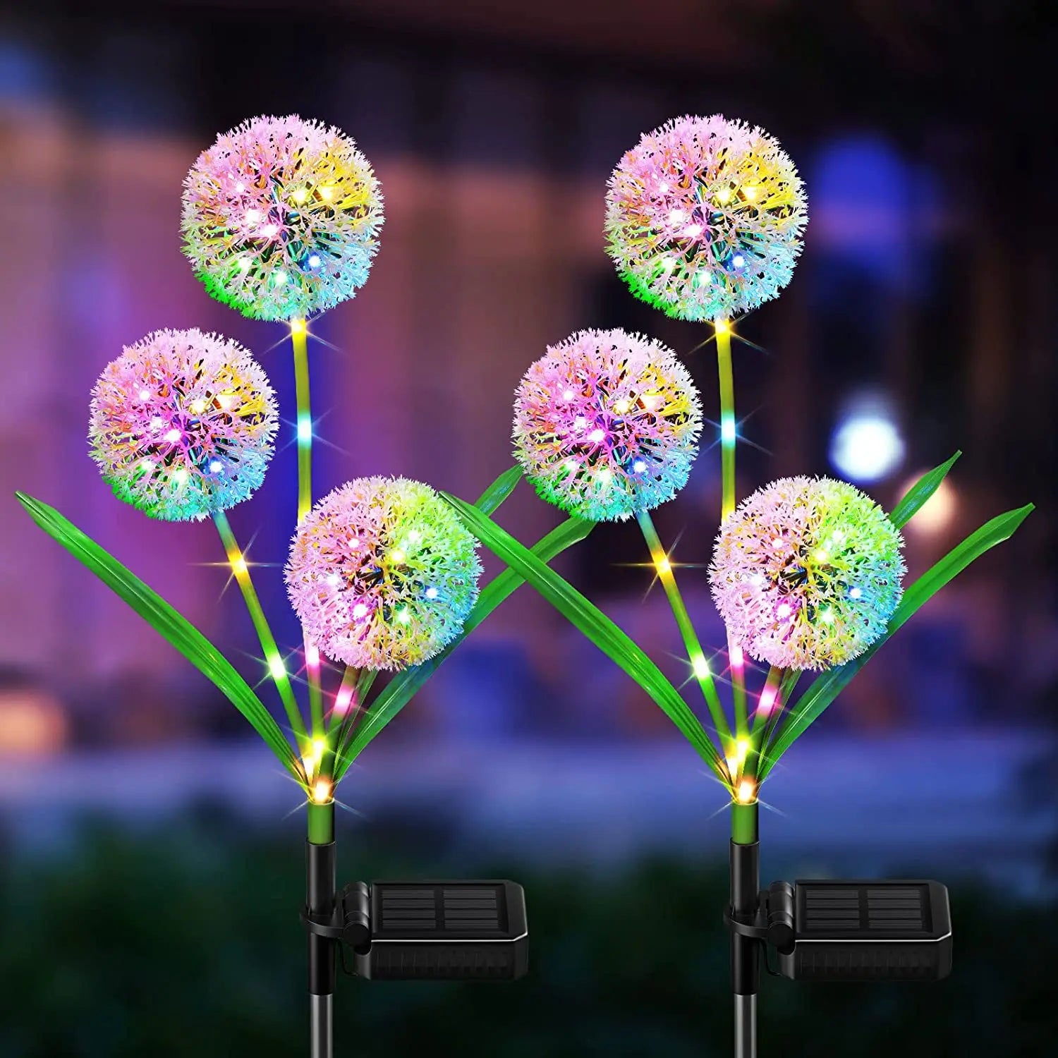 BlossomGlow | Solarbetriebenes LED-Gartenlicht | Wetterfest | Blumenmuster | Designlampe für Außenbereiche | Schafft Gemütlichkeit im