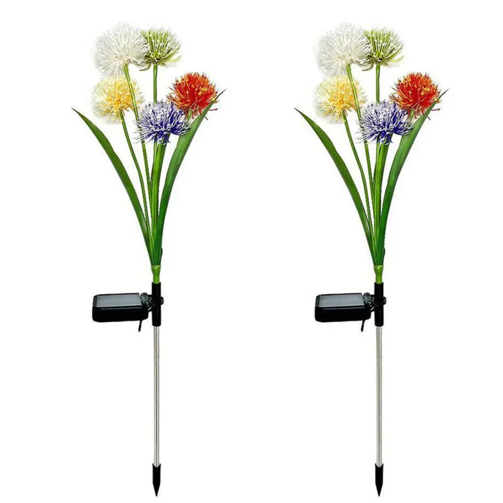 BlossomGlow | Solarbetriebenes LED-Gartenlicht | Wetterfest | Blumenmuster | Designlampe für Außenbereiche | Schafft Gemütlichkeit im