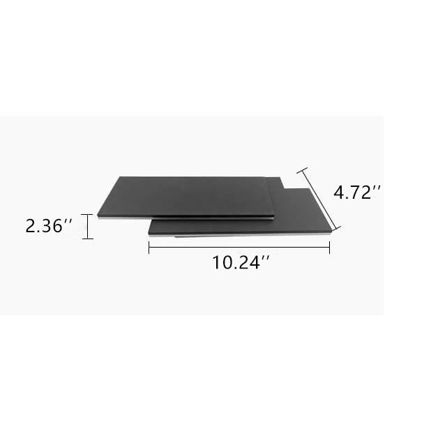 Luminoir LED Éclairage Mural | Design Industriel | Blanc/Noir | Aluminium Minimaliste | Éclairage Efficace | 7x26x11 cm | Tension