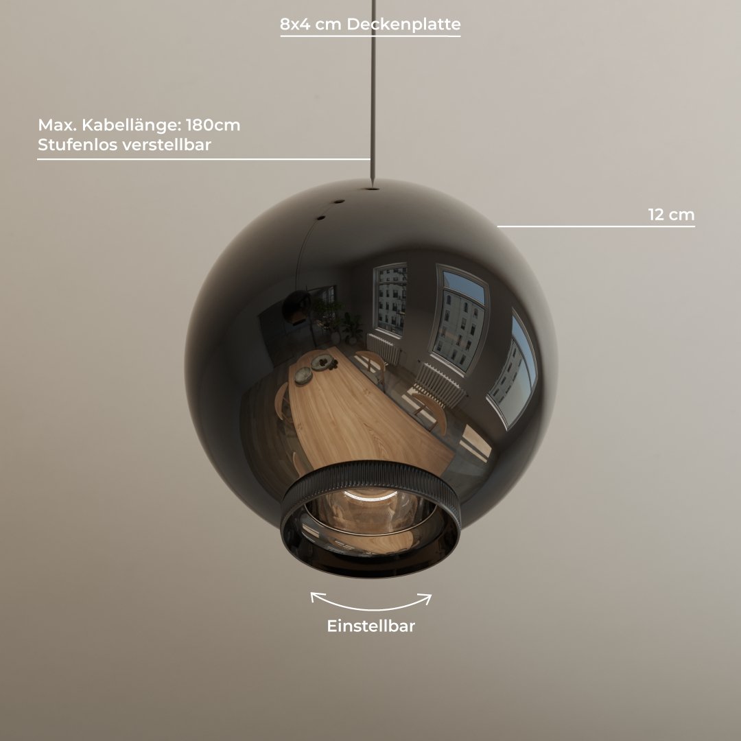 Lampe loft moderne | Design artistique | Solution d'éclairage subtile | Suspension élégante | Convient aux plafonds hauts | Finition luxueuse