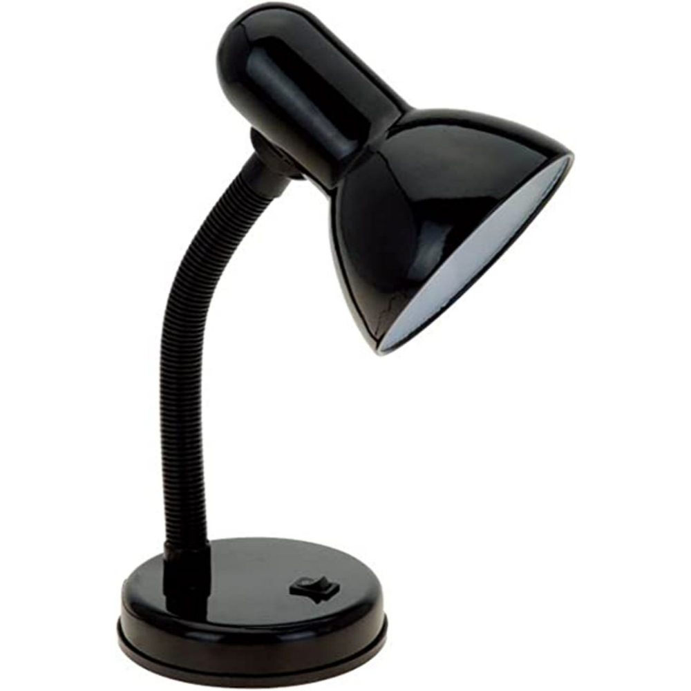 Lampe de bureau LED flexible | Col de cygne réglable | Design minimaliste | Noir | Économe en énergie | Longue durée de vie | 35,2 cm de hauteur