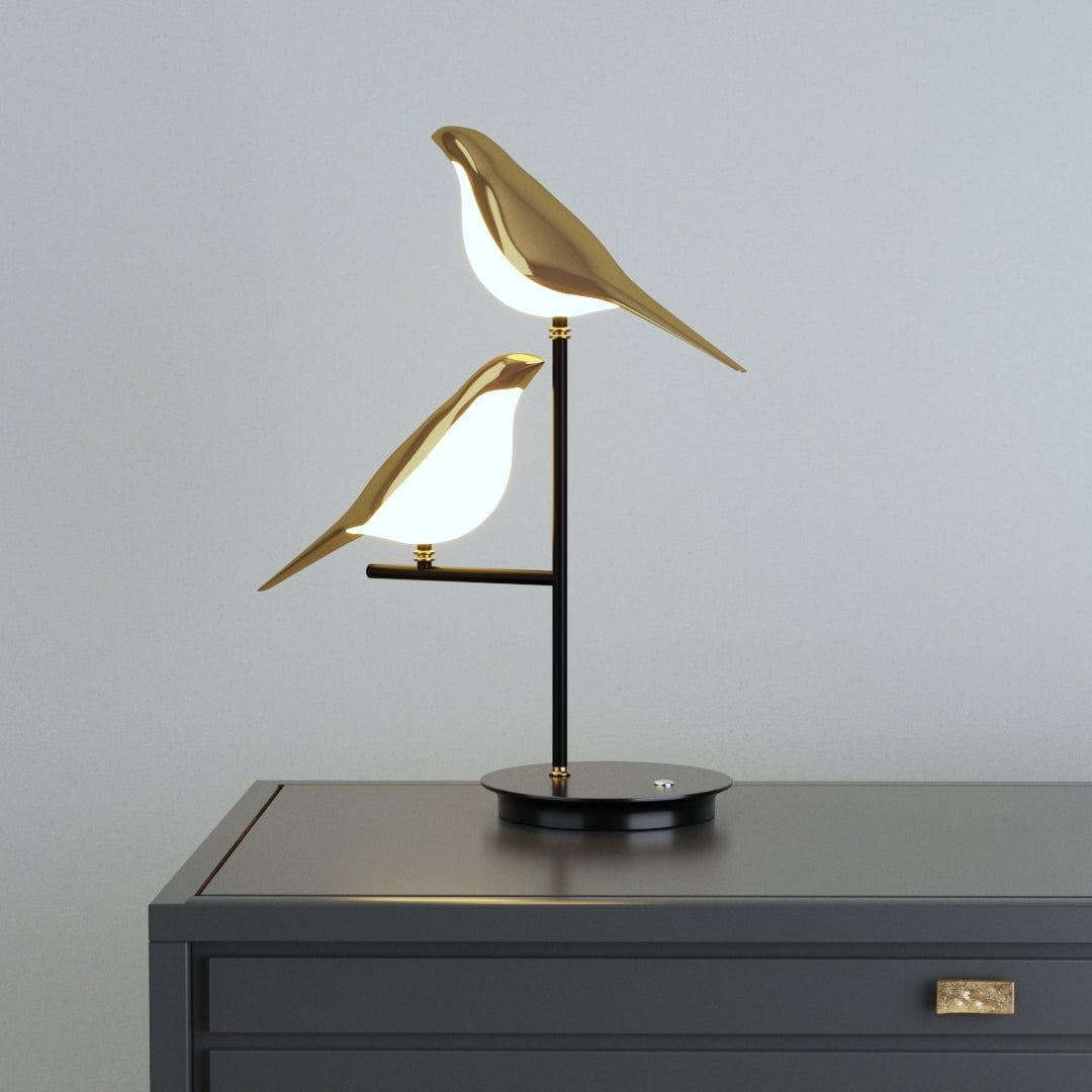 Chiriya Luminoir | Lampe de table LED en forme d'oiseau | Design moderne | Éclairage polyvalent | Haute qualité | 20W | 53 cm de hauteur | Parfait