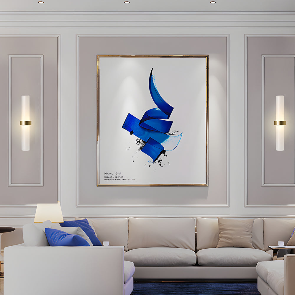 LumiTube | Moderne matte Glas Wandleuchte | Eingebaute LED | Gemütliche Beleuchtung | Elegantes Design | Einfache Installation | Warmweißes Licht