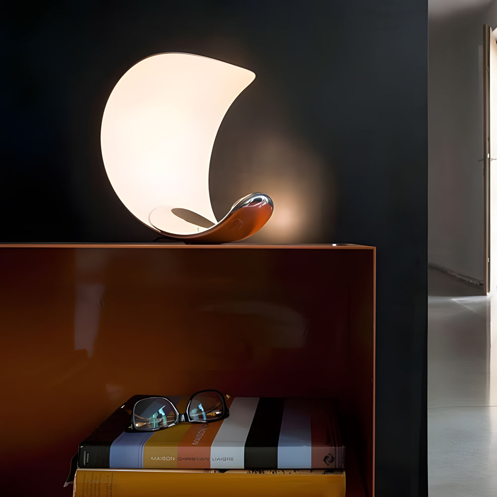 LumiMoon | LED-Moonlampe | Touch-Dimmung | 35x20x10 cm | Aluminium | 7W | 3000K | Modernes Design | Energieeffiziente