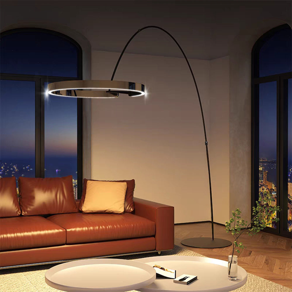 Moderne bogenförmige Stehlampe | Elegantes Design | Effektive Beleuchtung | Strapazierfähige Materialien | Ideal für Wohnzimmer, Schlafzimmer oder