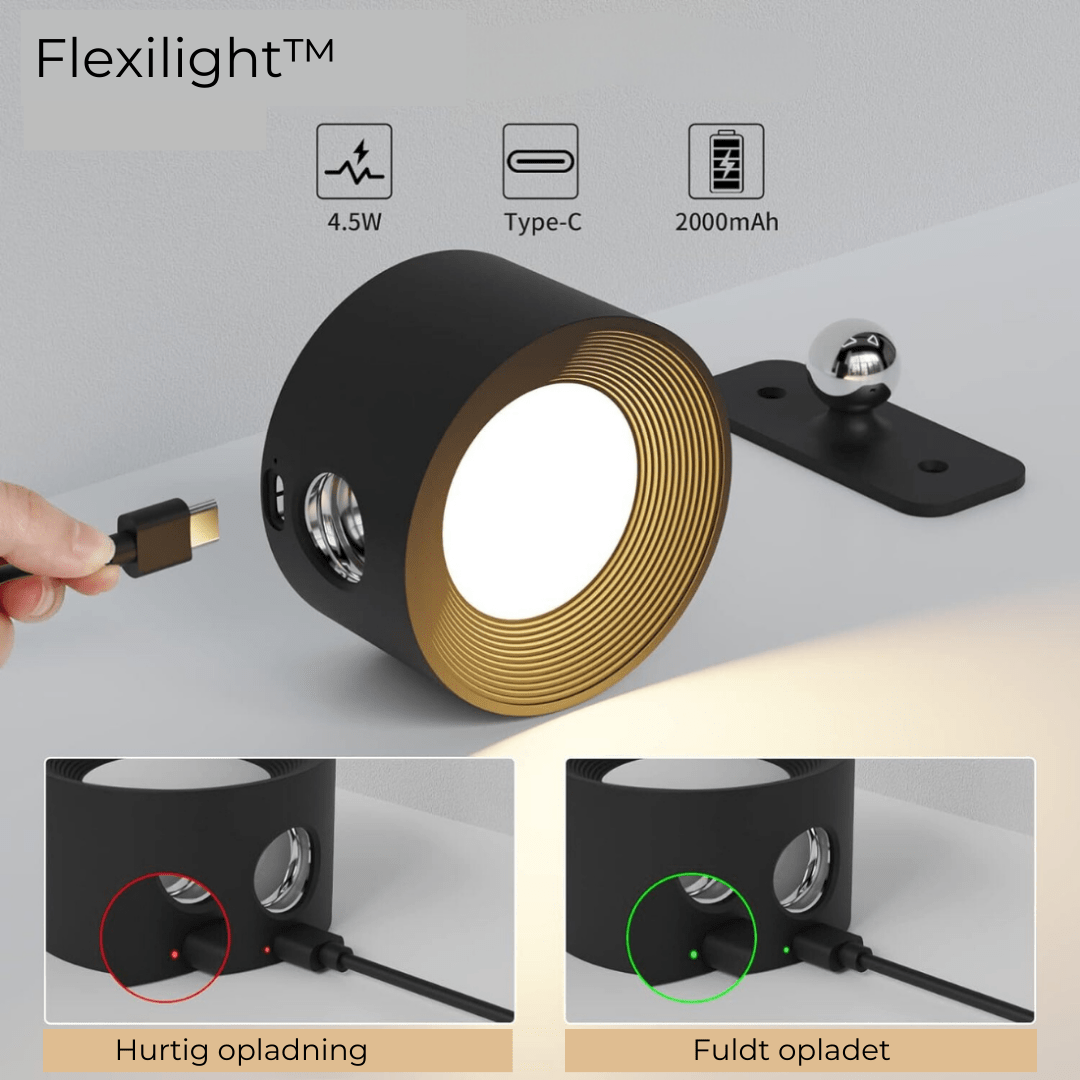 Flexilight™ | 360° trådløs genopladelig væglampe