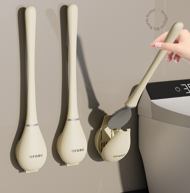 PureBrush | Elegant WC-børste med antibakterielt silikonehoved