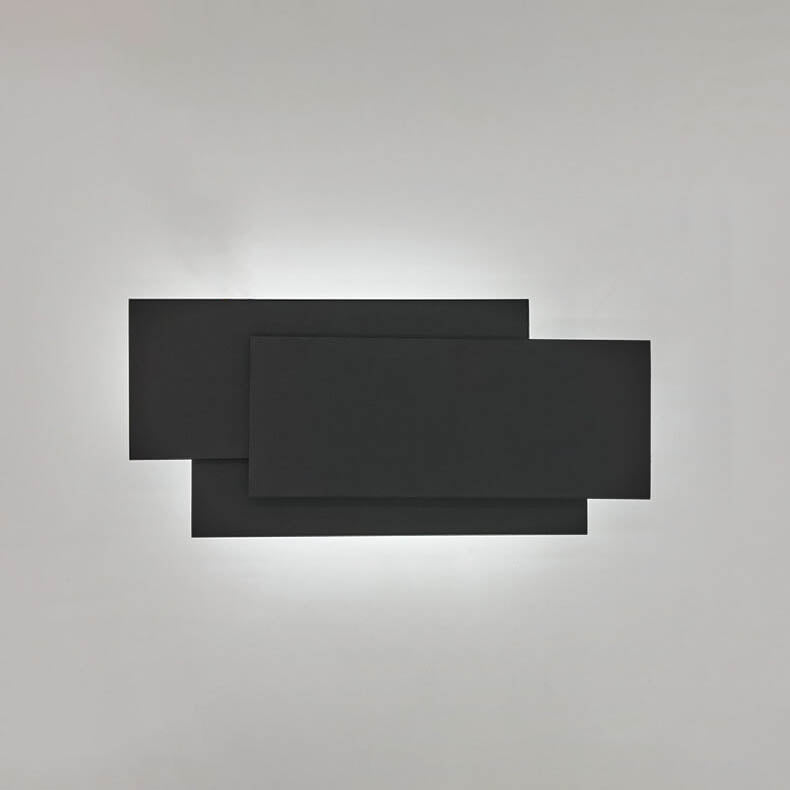 Luminoir LED Éclairage Mural | Design Industriel | Blanc/Noir | Aluminium Minimaliste | Éclairage Efficace | 7x26x11 cm | Tension
