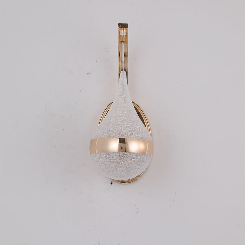 Tropfenförmige LED-Wandlampe | Moderner Stil | Gold-Finish | 30x12 cm | Energieeffizient | Acryl und Hardware | Einfache Installation | Geeignet für