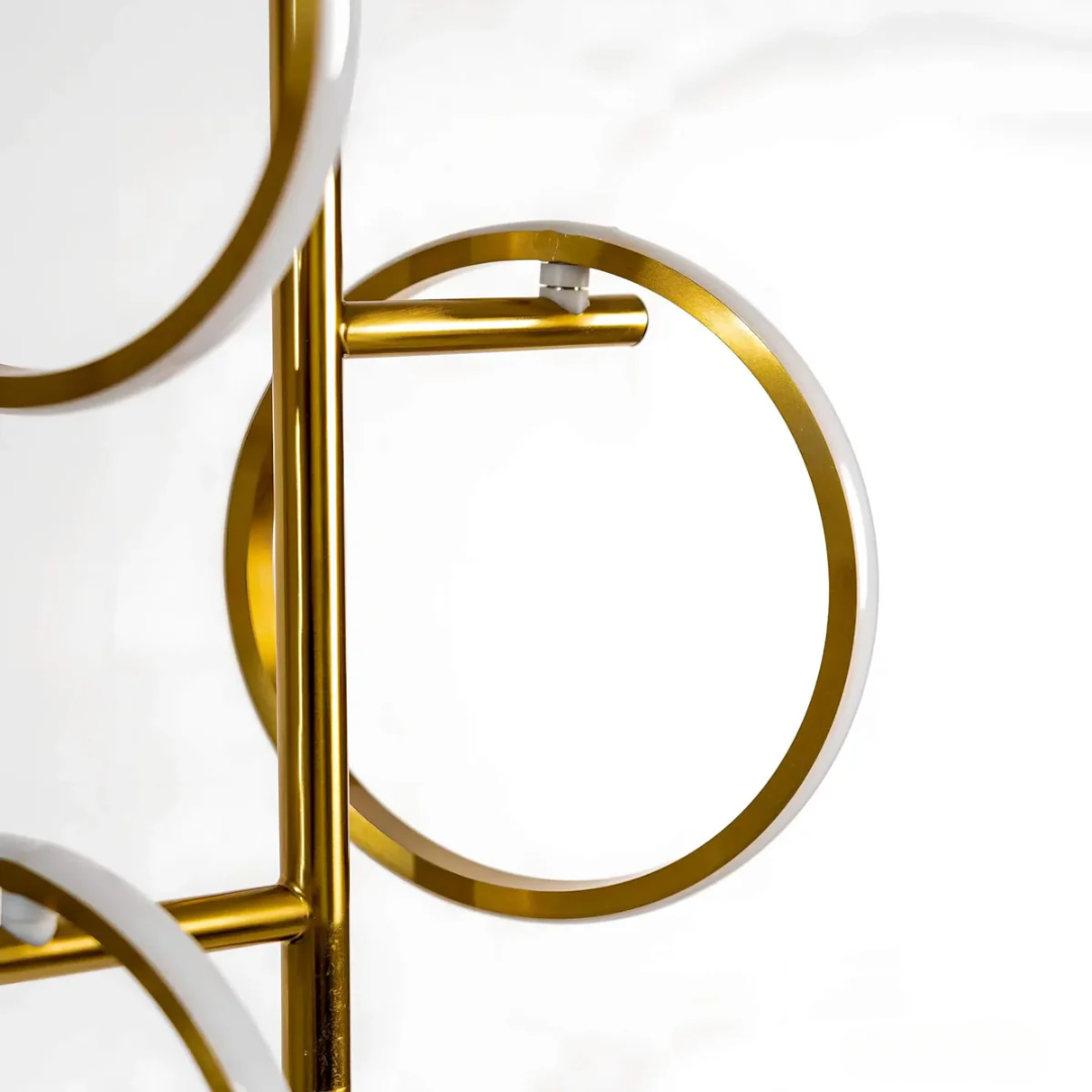 Novento LED Stehlampe | Modernes Design | Drei Beleuchtete Ringe | Dimmbares Licht | Langlebige Qualität | Ideal Für Wohnzimmer, Schlafzimmer,