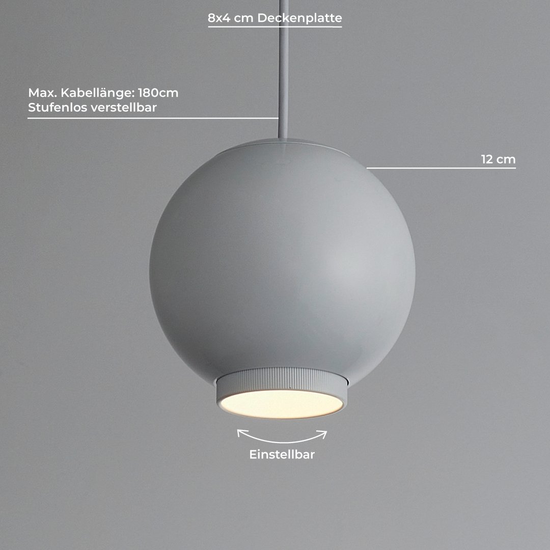 Lampe loft moderne | Design artistique | Solution d'éclairage subtile | Suspension élégante | Convient aux plafonds hauts | Finition luxueuse