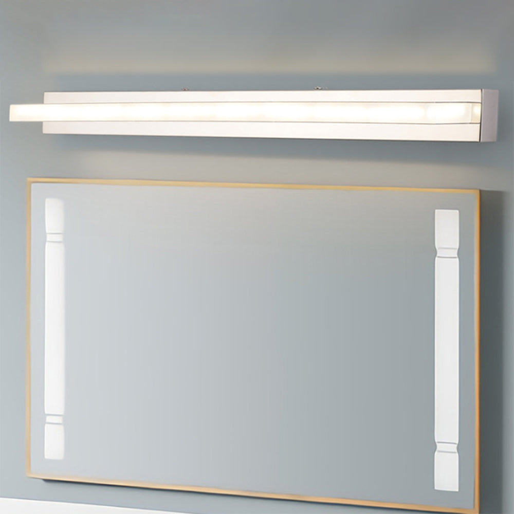 Leigh LED Spejlfront Lampe | Rektangulær | Moderne Design | 57x41,5 cm | Guld/Sort | Metal og Akryl | IP44 | Indendørs Lys | Forskellige Lysfarver