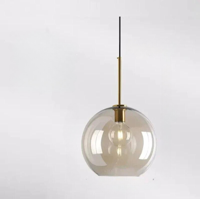 Suspension en verre design nordique | Minimalisme scandinave | Éclairage atmosphérique | Qualité durable | Douille E27 | Verre et métal | Décoration