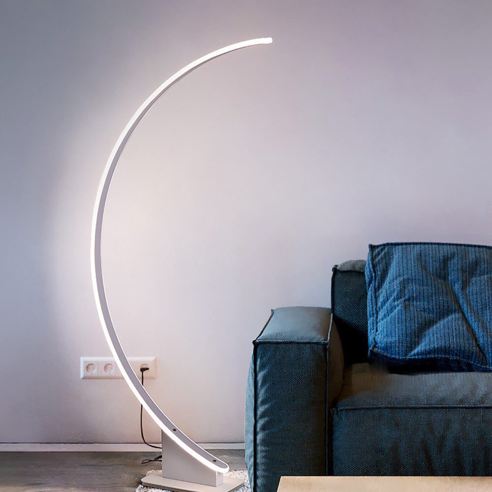 Pellavio LED-lampe | Moderne bue-design | Energieffektiv belysning | Perfekt til stue eller kontor | Høj kvalitet | Stemningsskabende lys