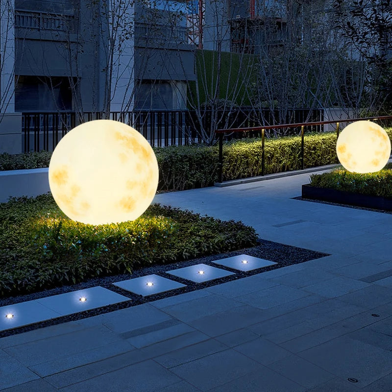 Moonlight Garden Lamp | Udendørs LED-lampe måneform | Magisk belysning have | Kablet strøm | Vejrbestandig