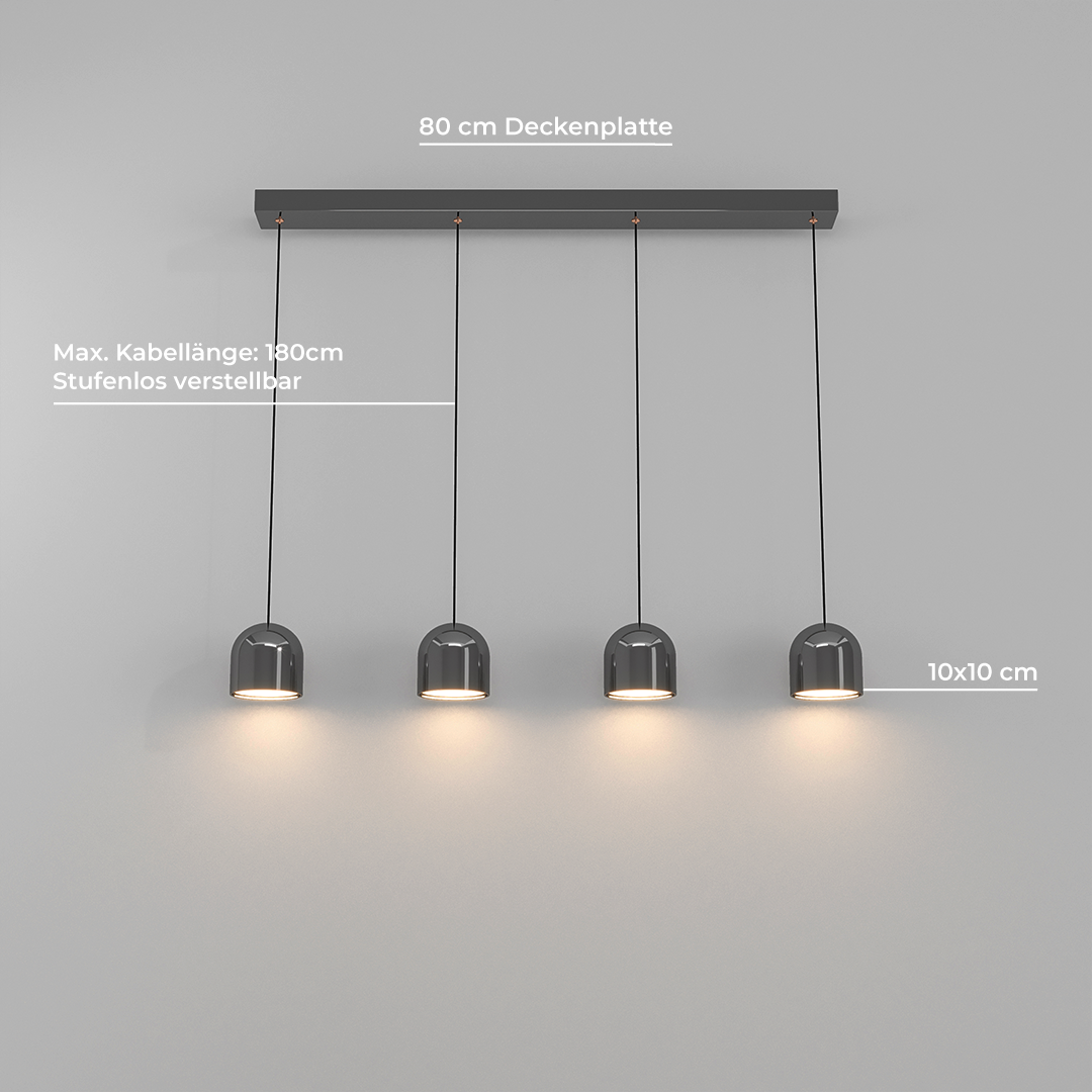 AURORA | Élégante lampe suspendue | Lampe design pour table à manger | Éclairage