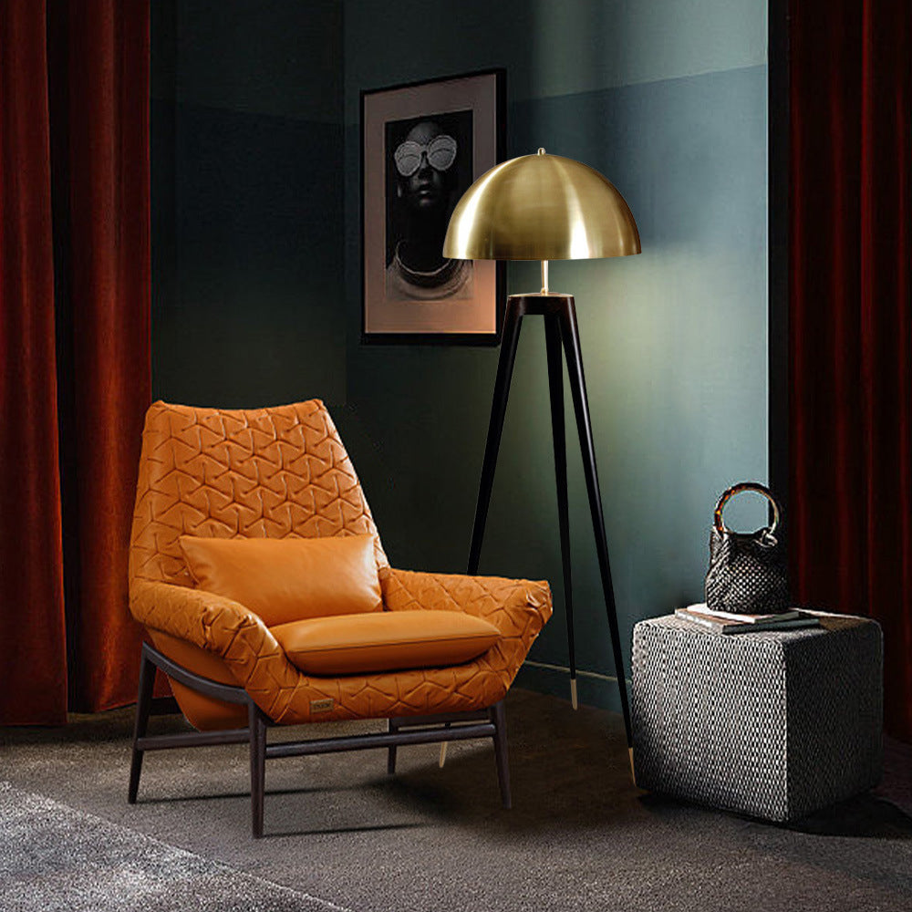 Zantriano | Stehlampe | Modernes Design | Halbrunde Schirm | Retro-inspiriert | Langlebiges Material | Zeitloser Look | Ideal für Wohnzimmer und