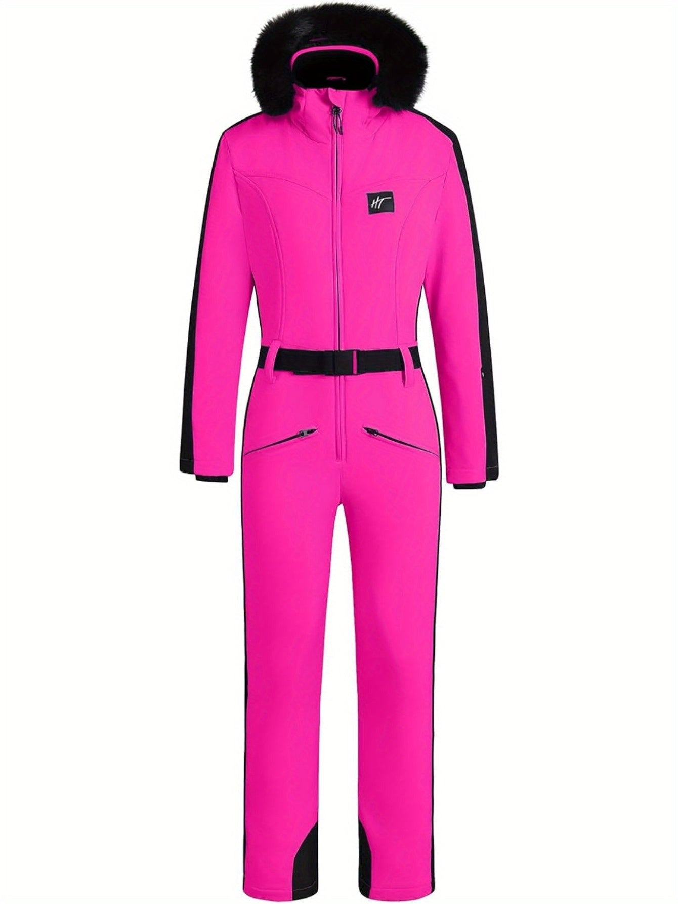 Dame Skidragt Jumpsuit | Vandtæt Design med Varmt For og Bæltedetalje | Essential Af Nikcky