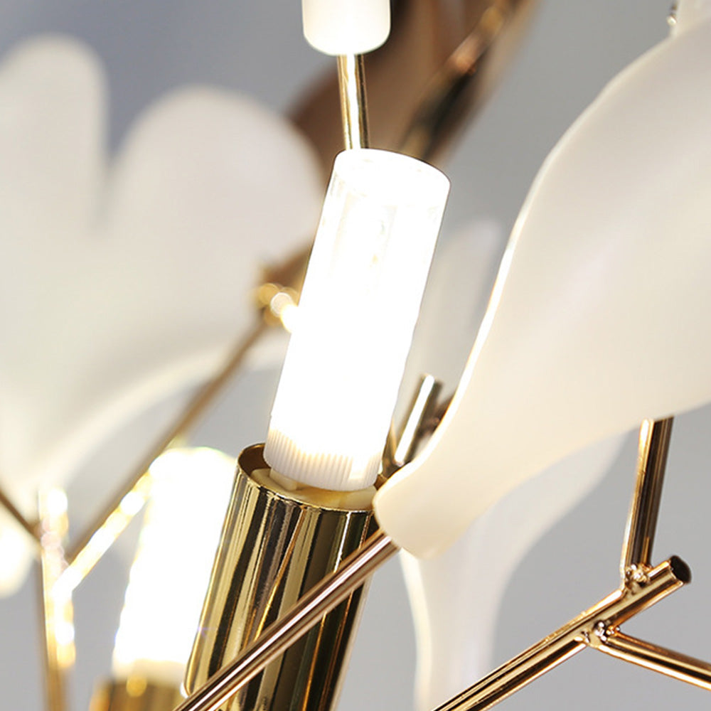 Olivia LED Beleuchtung | Modernes Keramik und Metall Hochformat | Ideal für Wohnzimmer oder Schlafzimmer | 5 Lichtquellen | IP20 | Verstellbare Höhe