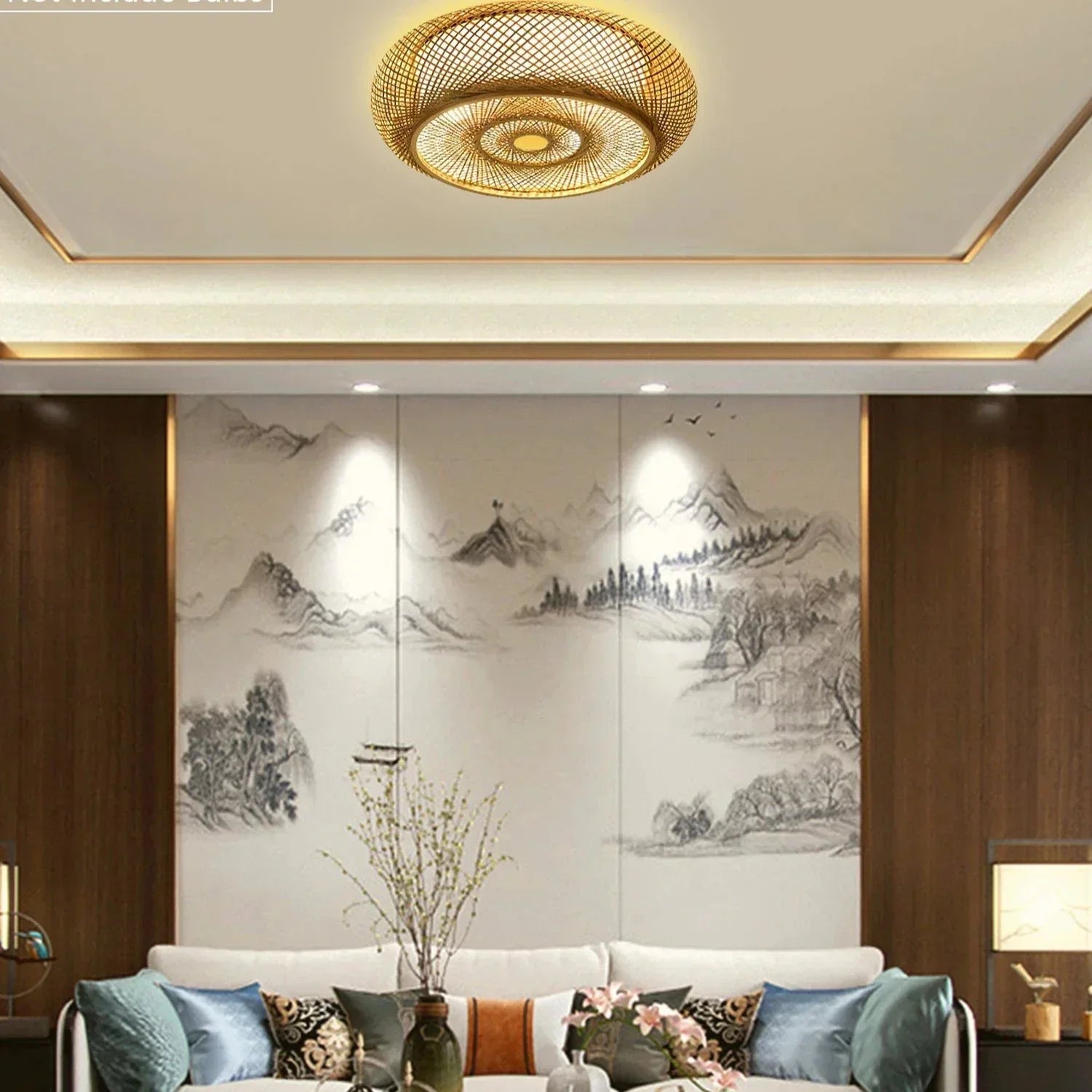 ZenLight de Luminoir | Suspension en bambou | Design naturel moderne | Écologique et durable | Idéal pour salon, chambre ou bureau | Choisissez la