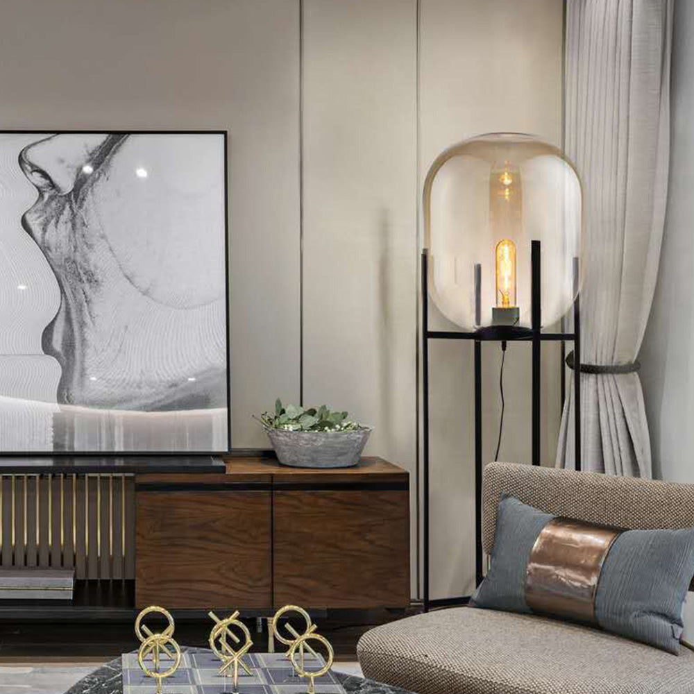 Torender | Modernistische und Funktionale Stehlampe | Sphärisches Design | Effektive Beleuchtung | Strapazierfähige Materialien | Perfekt für