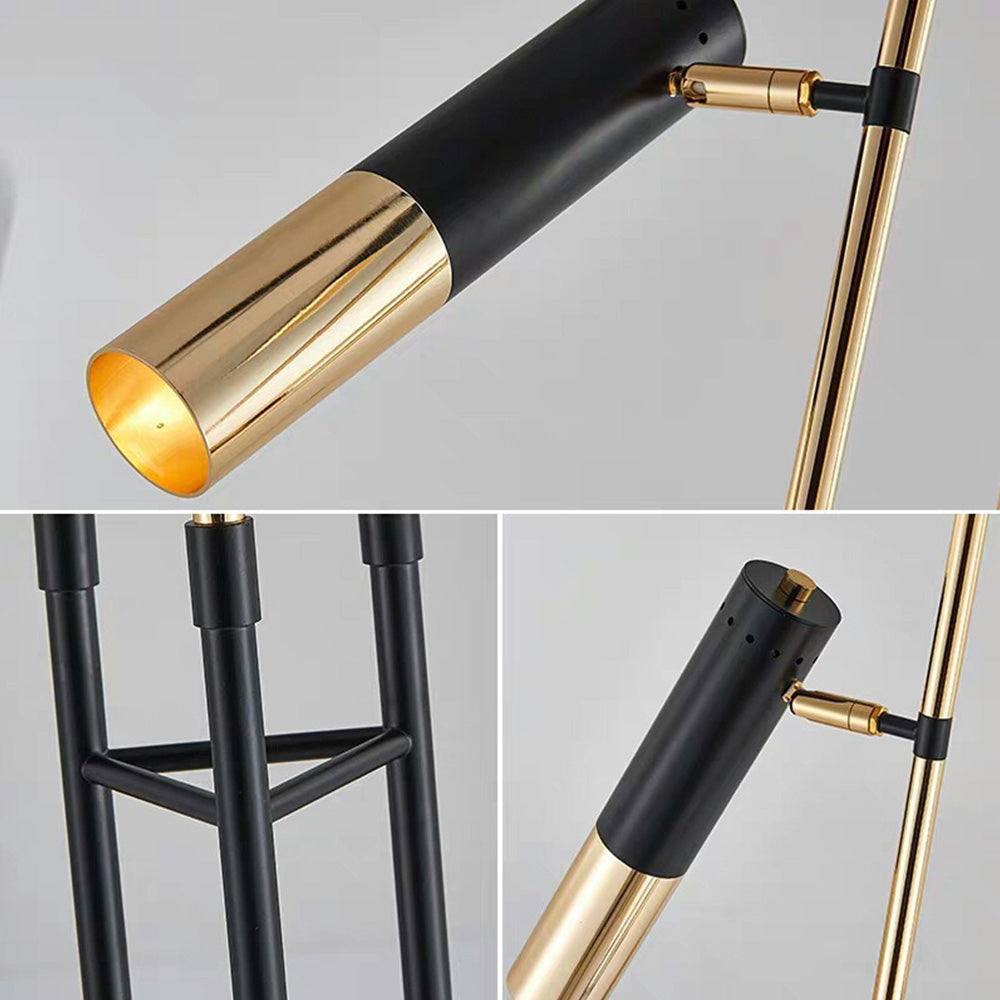 Cravione | Verstellbare Stehlampe mit 3 Spotlights | Schlankes Design | Industrieller Look | Optimale Flexibilität | Zeitloser Stil | Perfekt für