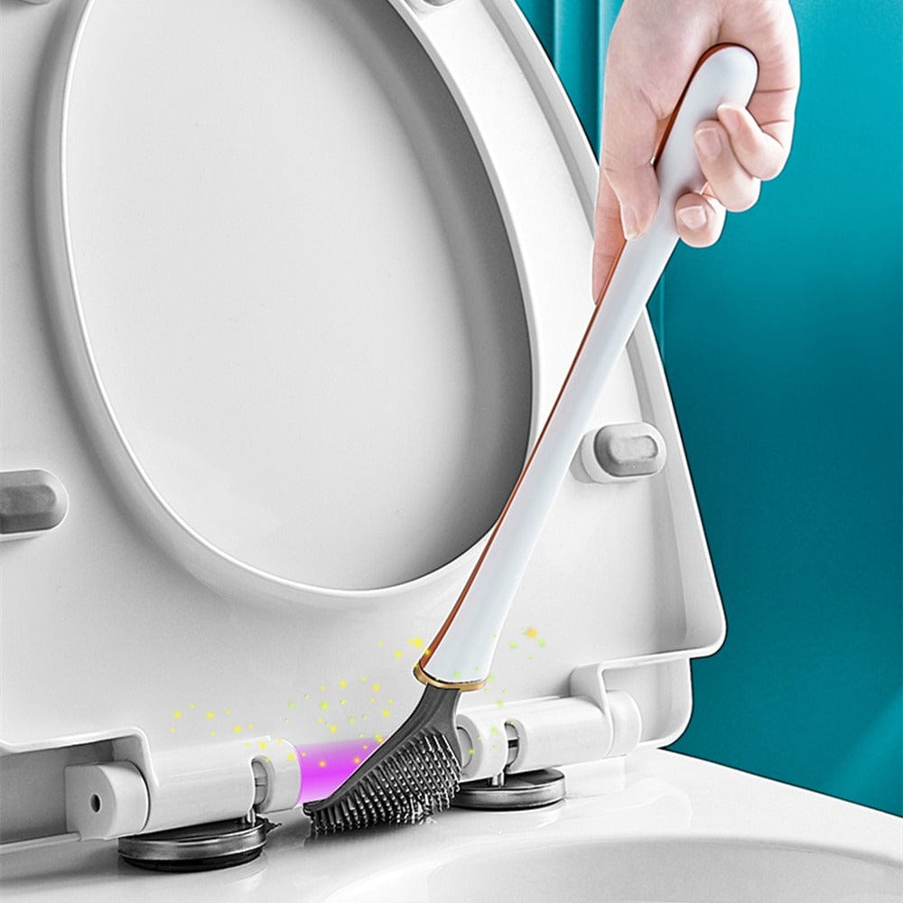 PureBrush | Elegant WC-børste med antibakterielt silikonehoved
