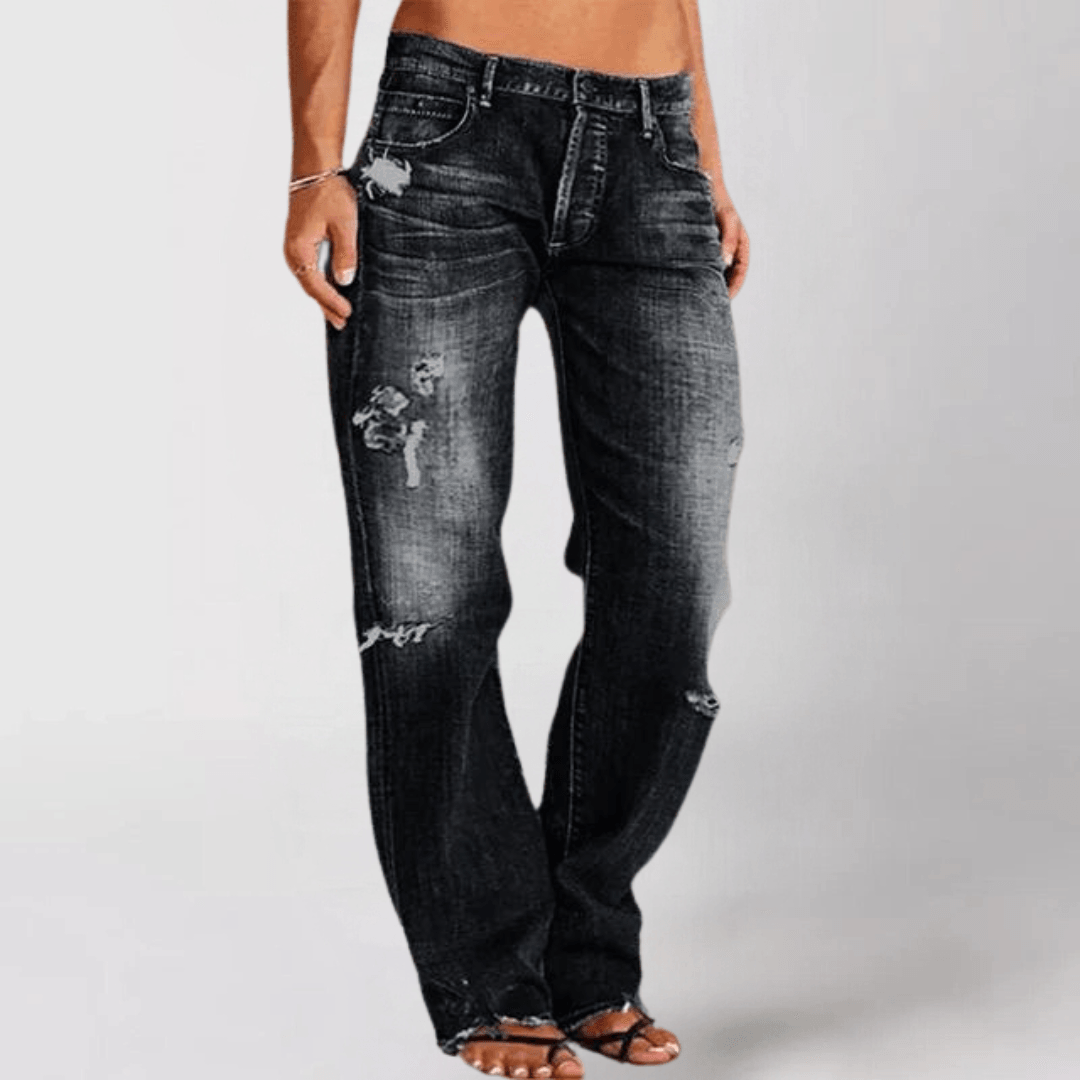 Rippede jeans til kvinder