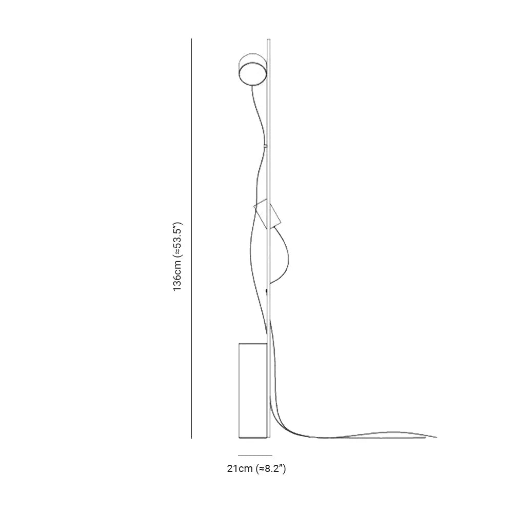 Tovinia Stehlampe | Schlankes minimalistisches Design | Effektive und stilvolle Beleuchtung | Langlebige Qualitätsmaterialien | Ideal für Wohnzimmer,