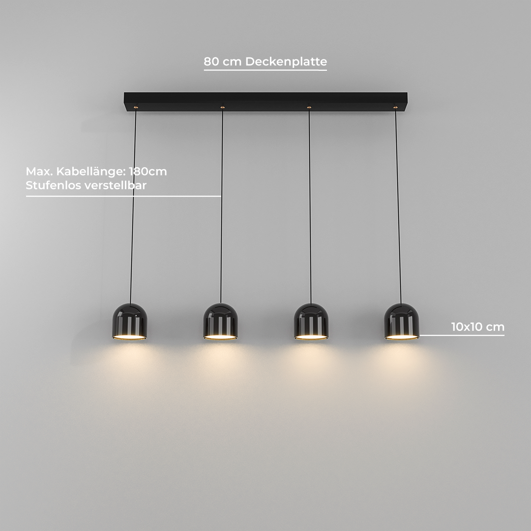 AURORA | Élégante lampe suspendue | Lampe design pour table à manger | Éclairage