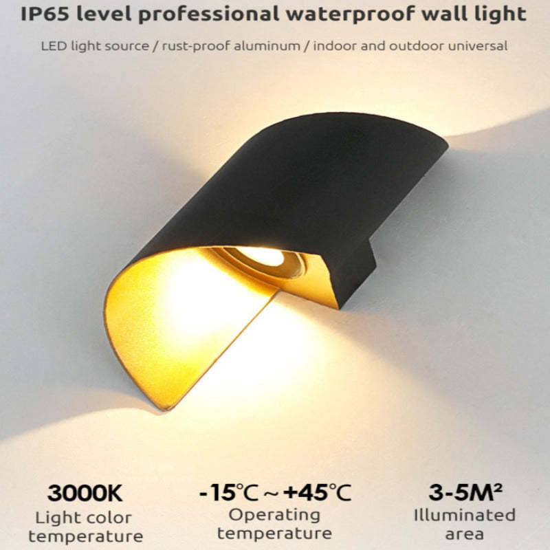 Orr LED-vägglampa | Spiraldesign | Vit/Svart | Metall inomhus | Modern stil | Effektiv belysning | Perfekt för vardagsrum och hall | IP20-skydd | 110V-240V