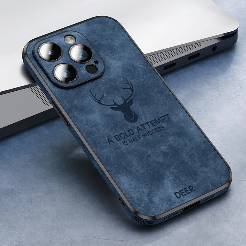 Læderetui til iPhone | Stilrent Design | Stødsikker Beskyttelse | Høj Kvalitet | Tilpasset Pasform | Fås i Flere Farver | Let og Slankt design | Stilfuldt Cover