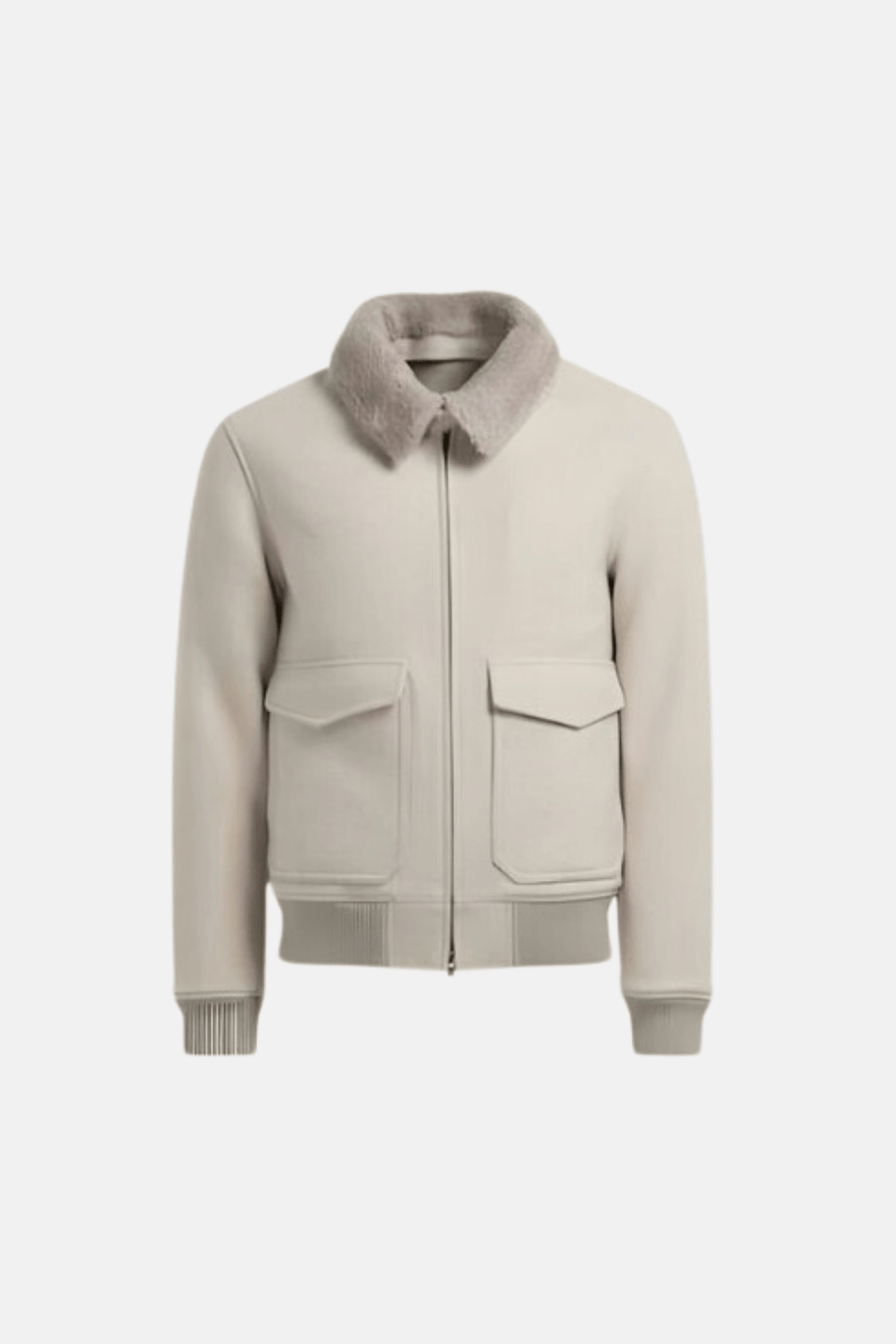 Puento Fortade | Vinteroutfit til mænd | Jakke & Sweater i Merinould | Slanke Bukser i Bomuld/Uld | Høje Ruskindsloafers i Beige/Hvid