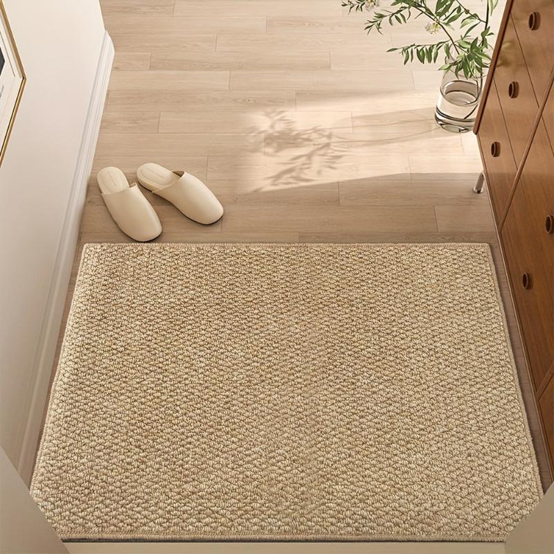EcoWeave dørmåtte | Naturlig stil jute-look | Slidstærk polypropylen | Maskinvaskbar | Perfekt til entré