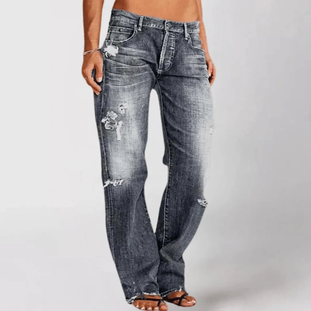 Rippede jeans til kvinder