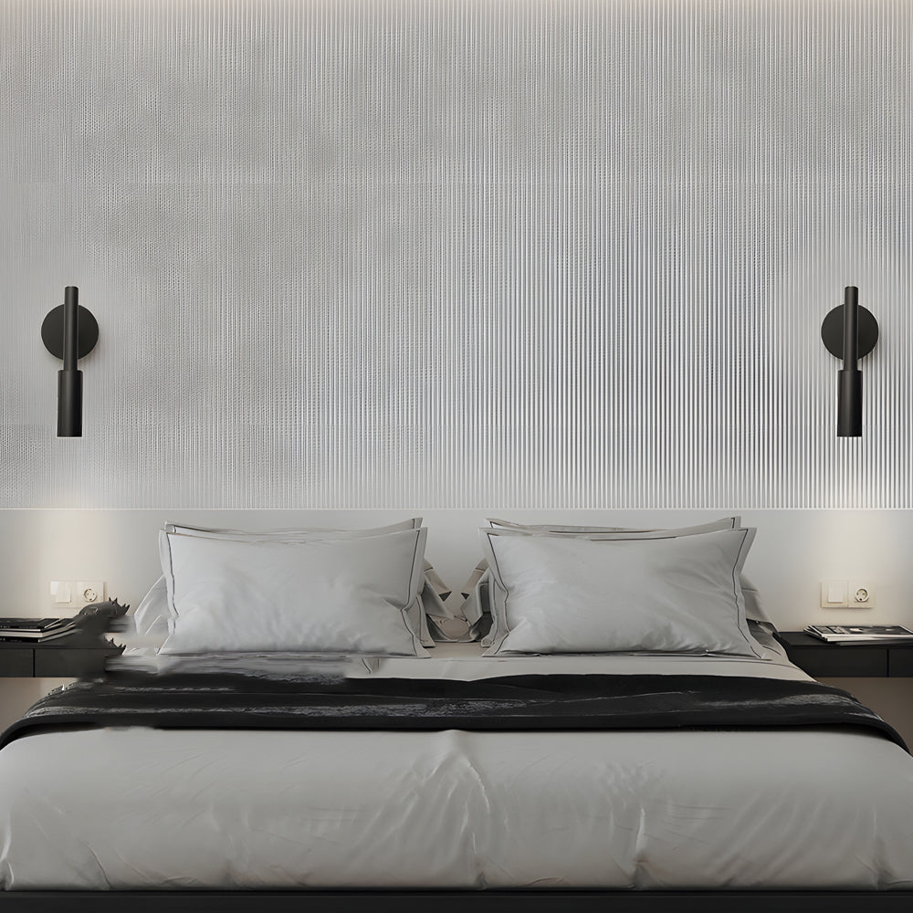 Applique murale LED Tubino | Direction de lumière réglable | 3 températures de couleur | Noir/Blanc | 7W | Design nordique | Salon & Chambre à