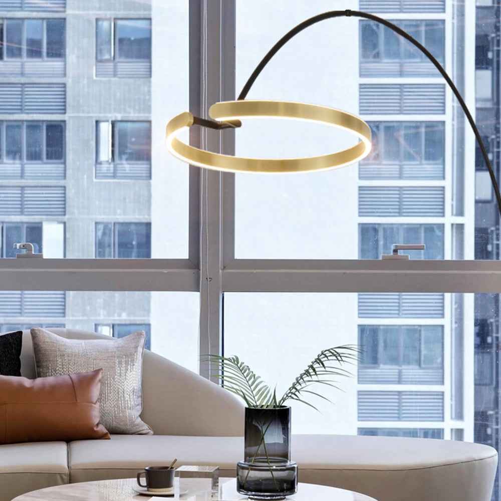 Moderne bogenförmige Stehlampe | Elegantes Design | Effektive Beleuchtung | Strapazierfähige Materialien | Ideal für Wohnzimmer, Schlafzimmer oder