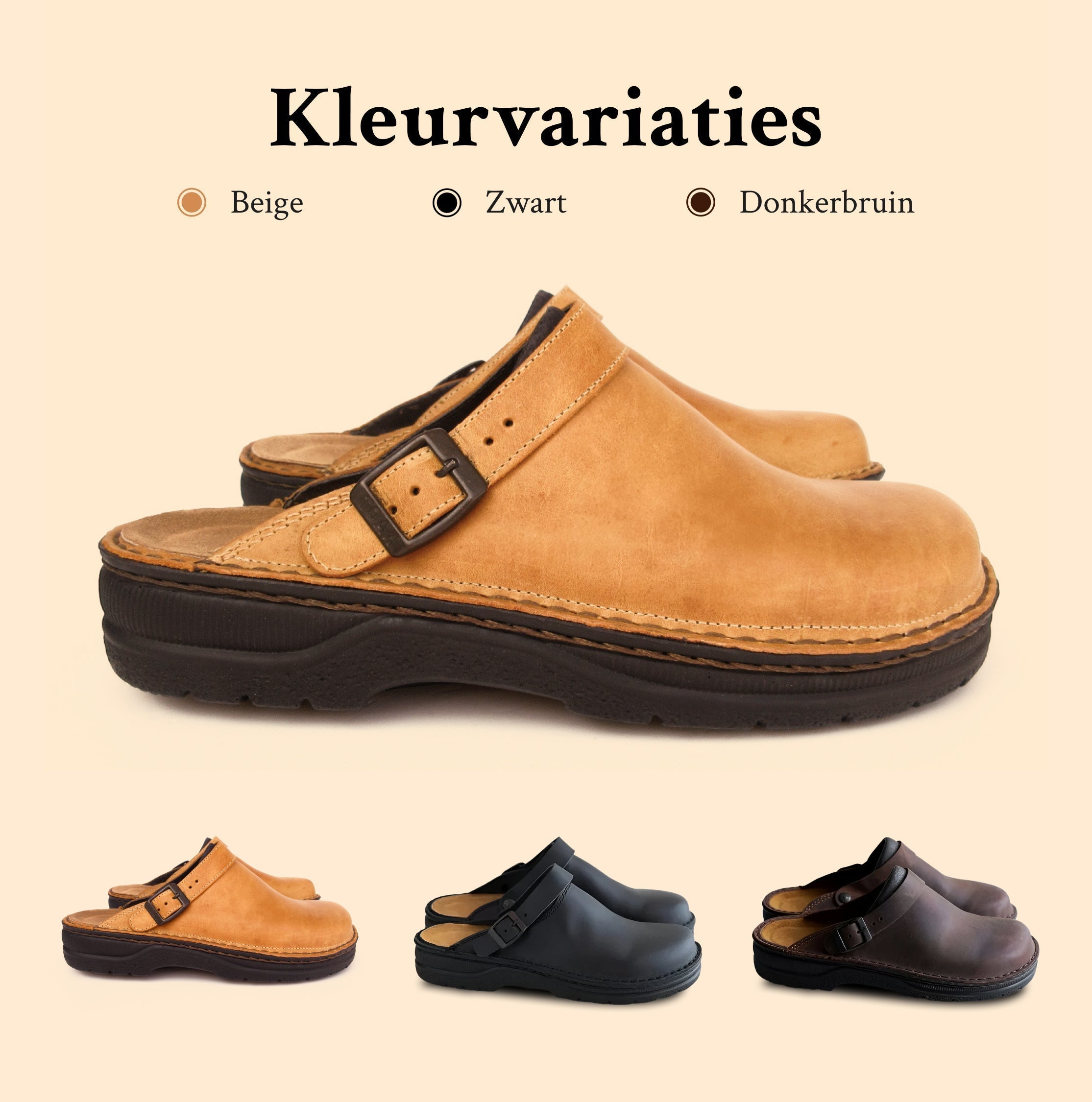 Fritzroy | Anti-Skrid Læder Hjemmesko | Ortopædisk Ergonomisk Design til Mænd | Komfort og Stil