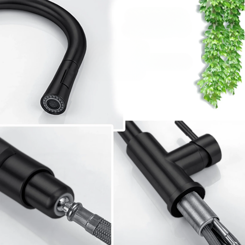 TouchFlow Køkkenarmatur | Smart Sensor | Berøringsfølsom Kontrol | Børstet Rustfrit Stål | Moderne Design
