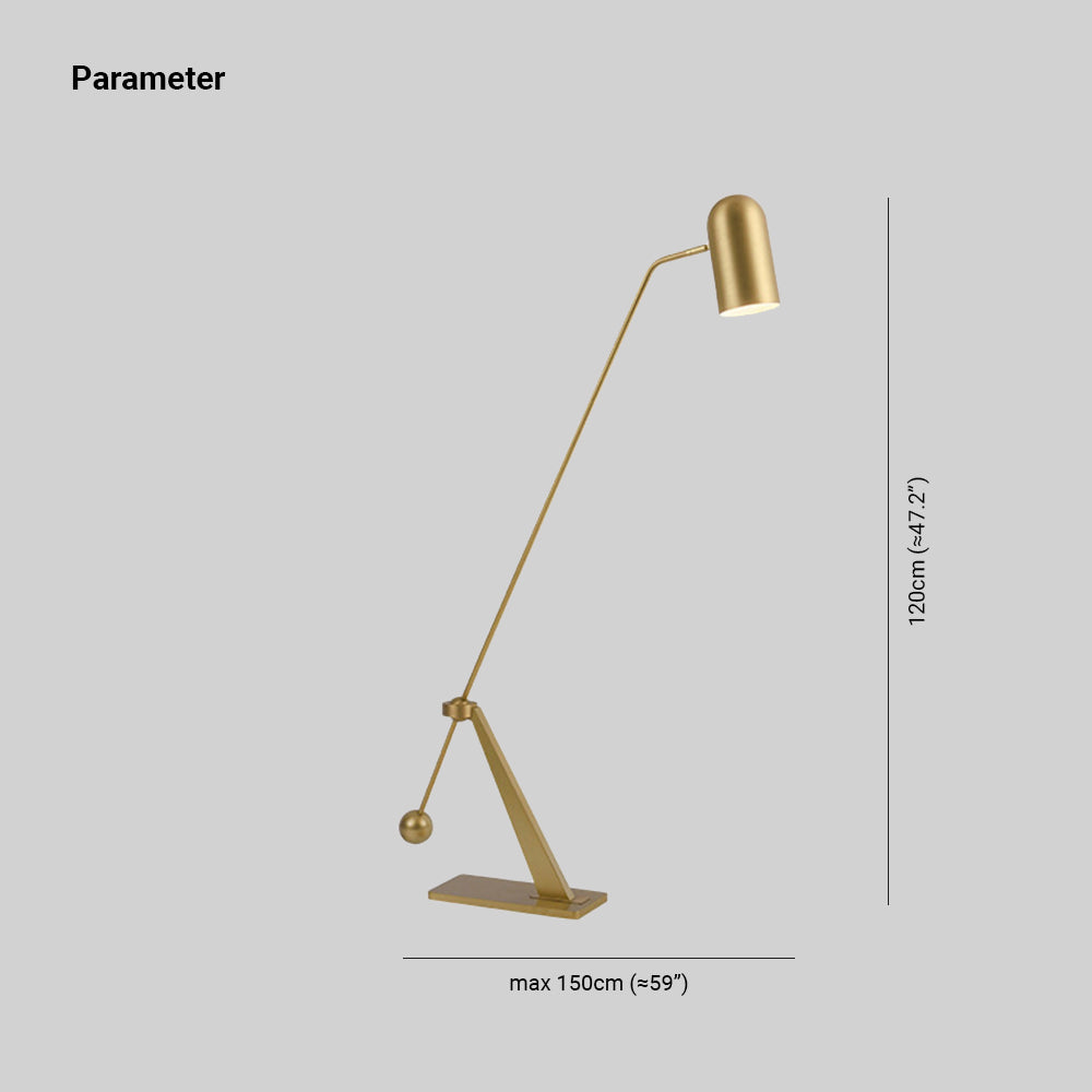 Sorvento | Stehlampe | Elegantes Design | Gegengewicht Mechanismus | Modernes Handwerk | Minimalistische Silhouette | Haltbarkeit | Effektives Licht