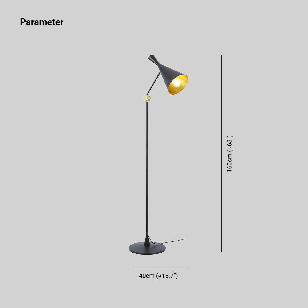 Dorviana Stehlampe | Modernes Design | Verstellbarer Lampenkopf | Robuster Rahmen | Minimalistischer Stil | Hohe Qualität | Perfekt für Wohnzimmer