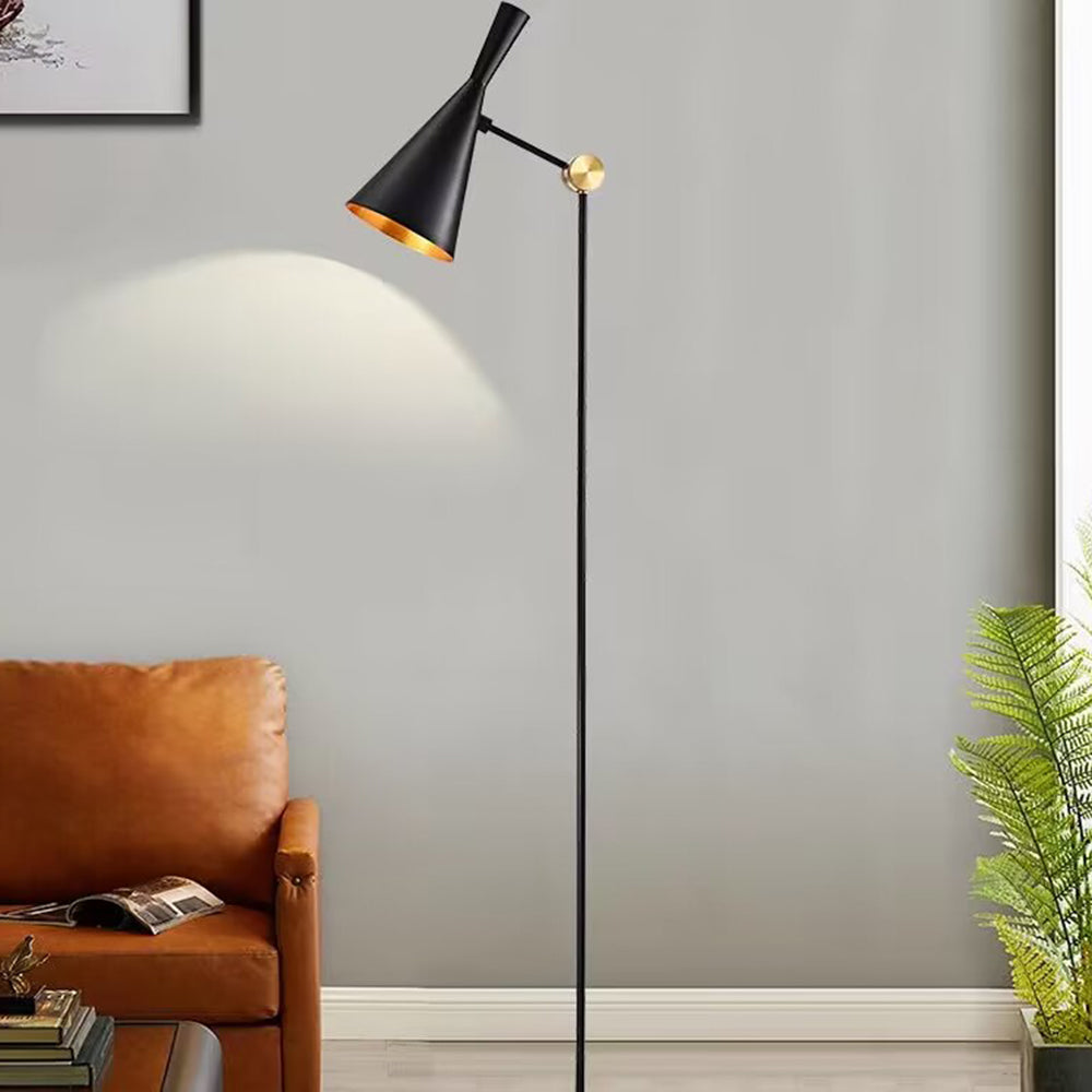 Dorviana Stehlampe | Modernes Design | Verstellbarer Lampenkopf | Robuster Rahmen | Minimalistischer Stil | Hohe Qualität | Perfekt für Wohnzimmer