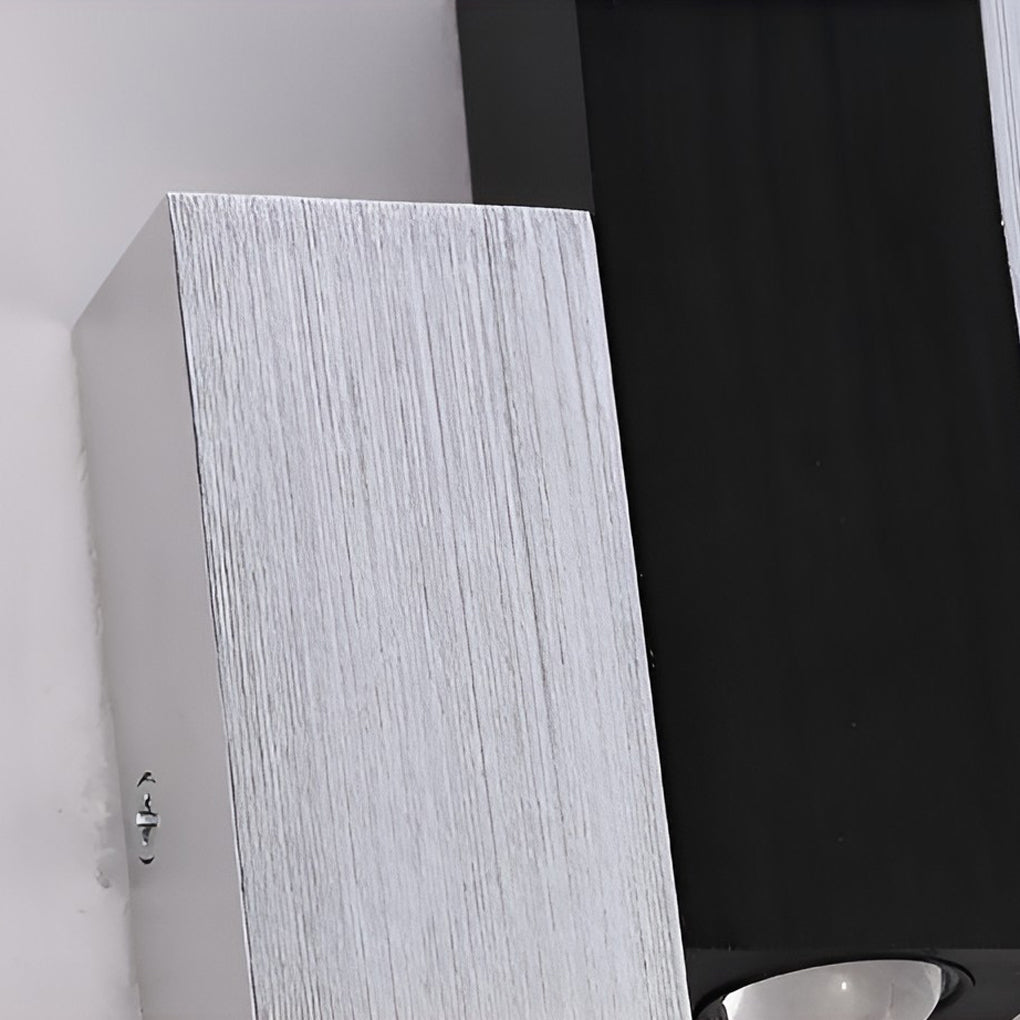 Rechteckige LED Wandleuchte | Modernes Design | Auf- und Ablicht | 20x10x5 cm | Aluminium | Energieeffizient | Warme Atmosphäre